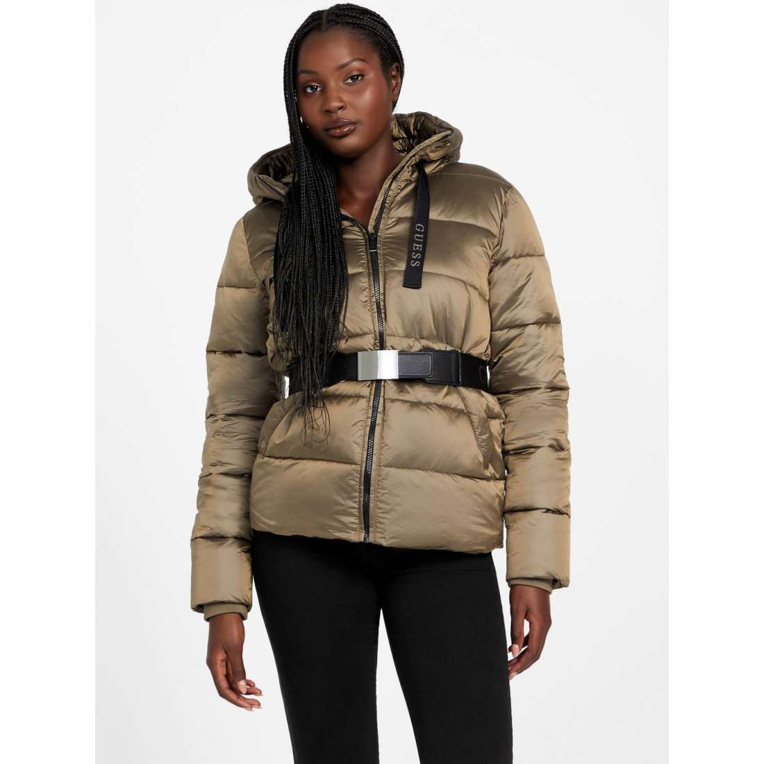 'Malina Woven Puffer Jacket' pour Femmes