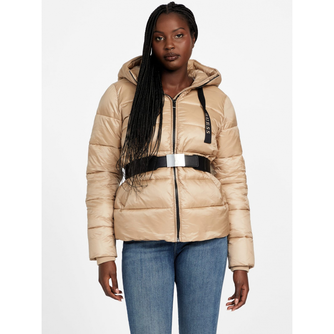 'Malina Woven Puffer Jacket' pour Femmes