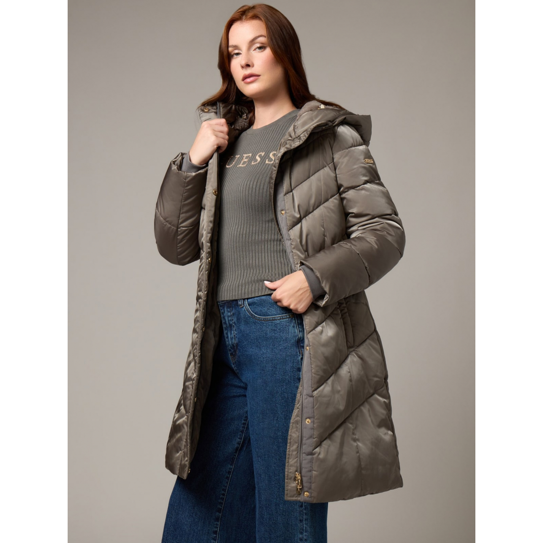 'Christiane Long Padded Jacket' pour Femmes
