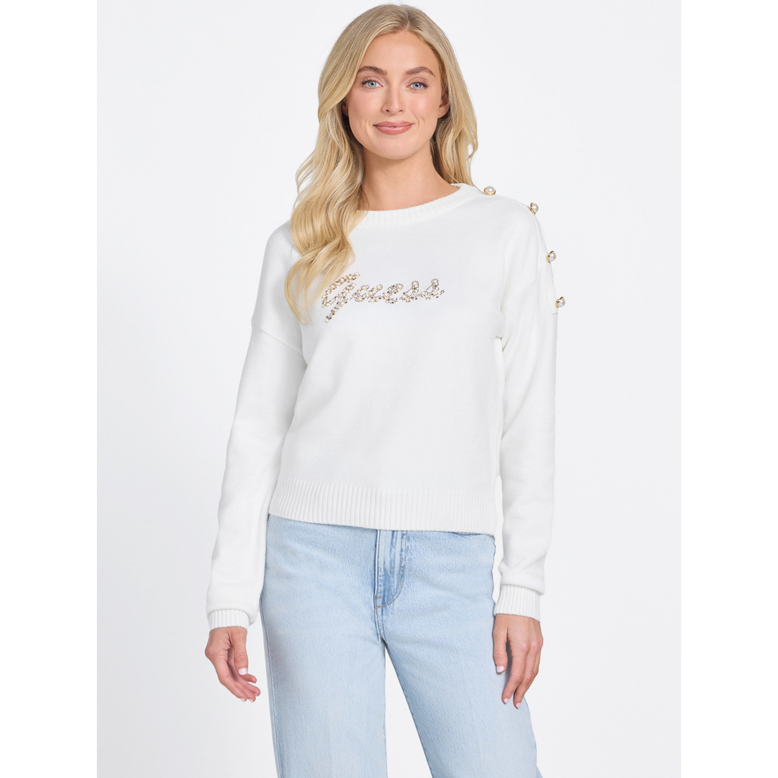 'Erin Beaded Logo Sweater' pour Femmes