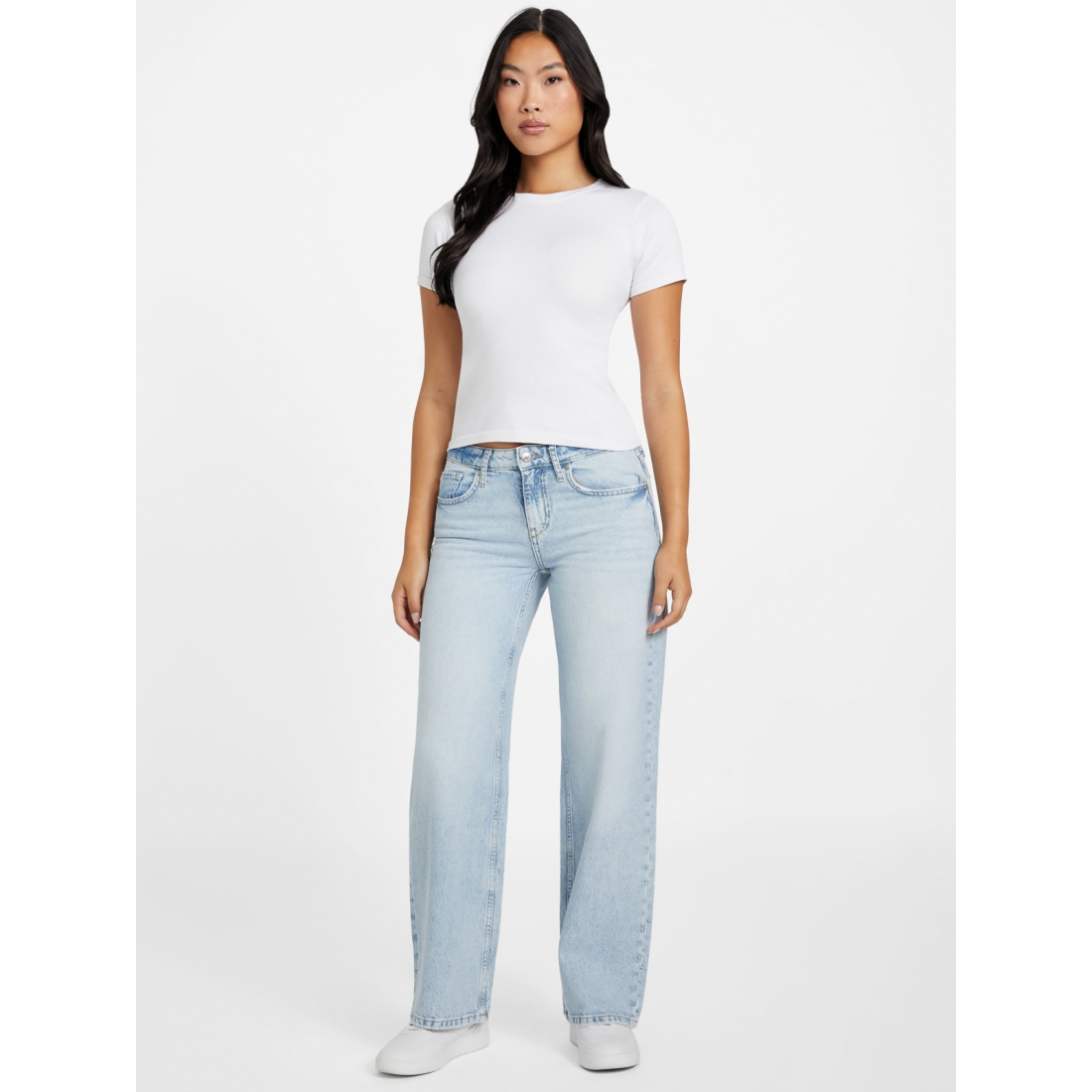 'Maisie Low-Rise Baggy Jeans' pour Femmes