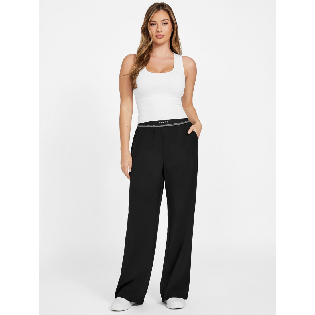 'Noella Logo Waistband Pants' pour Femmes