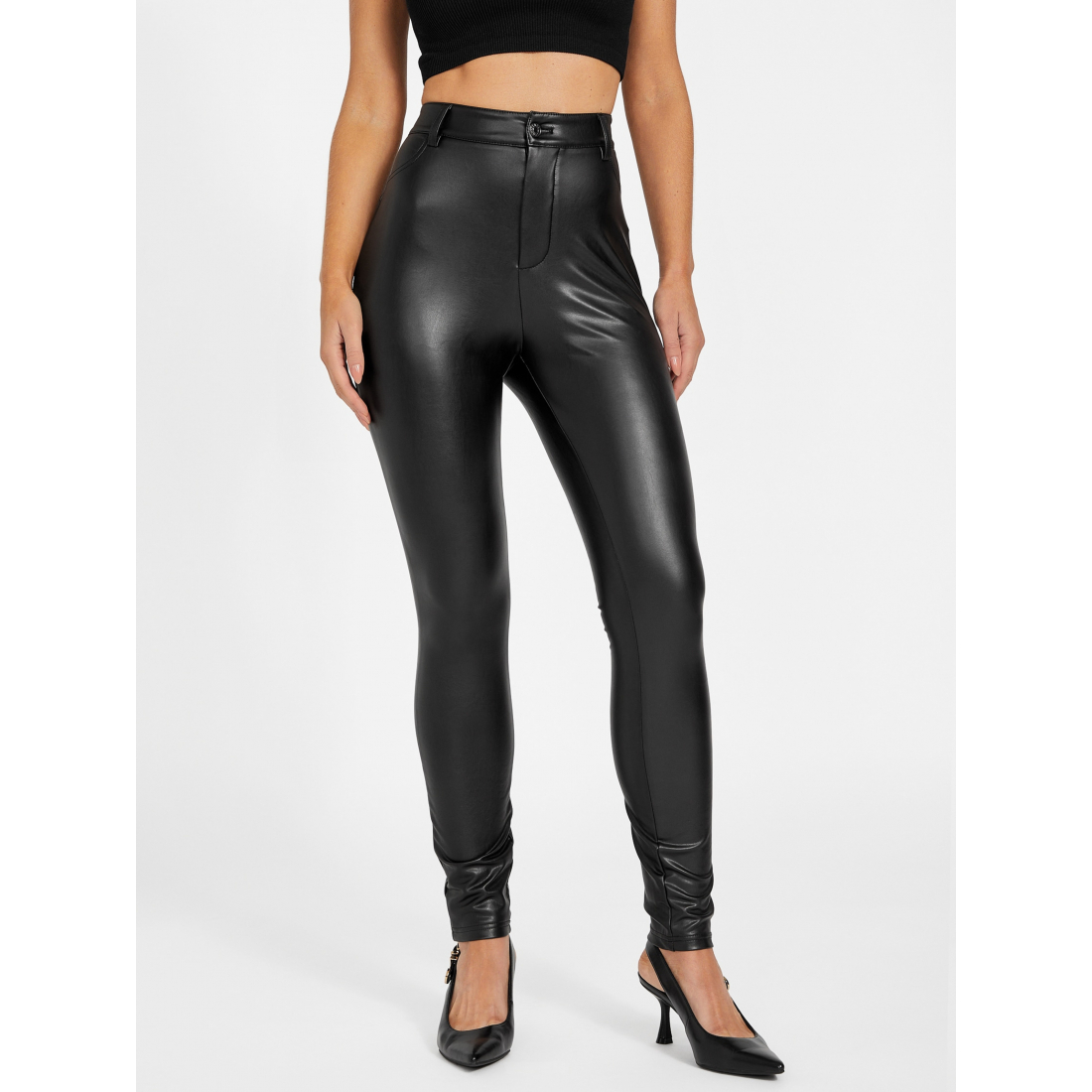 'Polly Faux-Leather Leggings' pour Femmes
