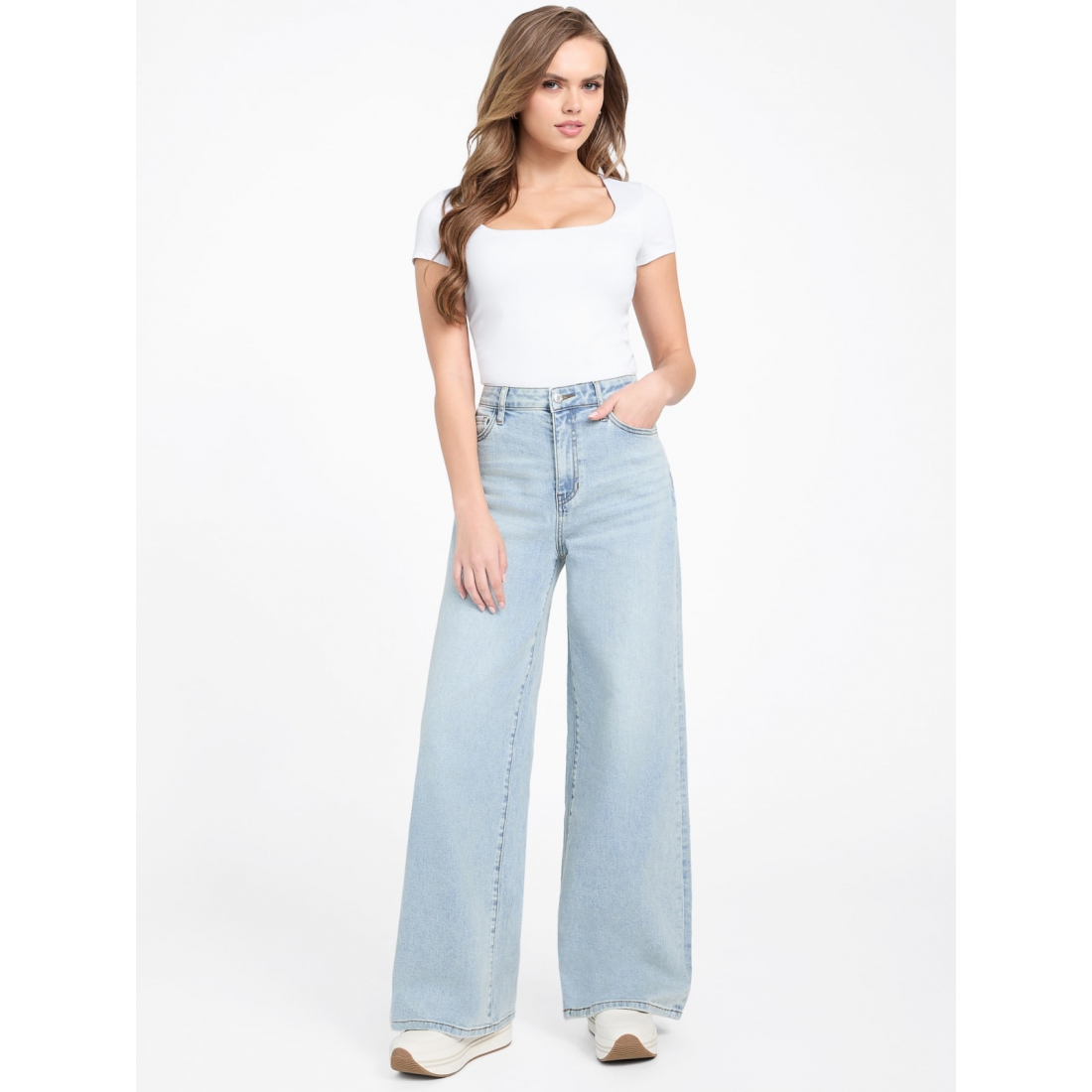 'Lisbeth Wide Leg Denim Pants' pour Femmes
