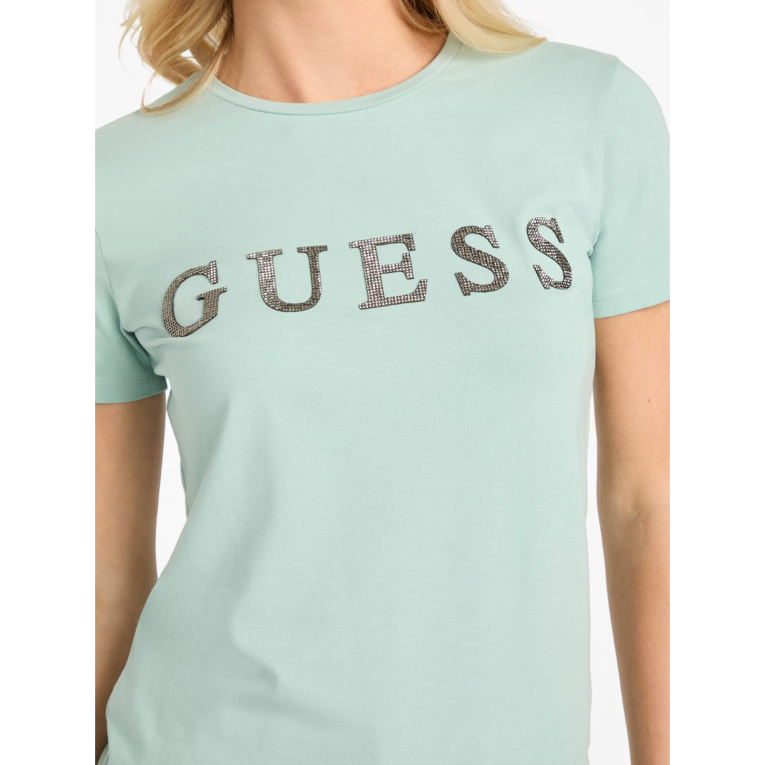 'Pepper Metallic Logo Tee' pour Femmes