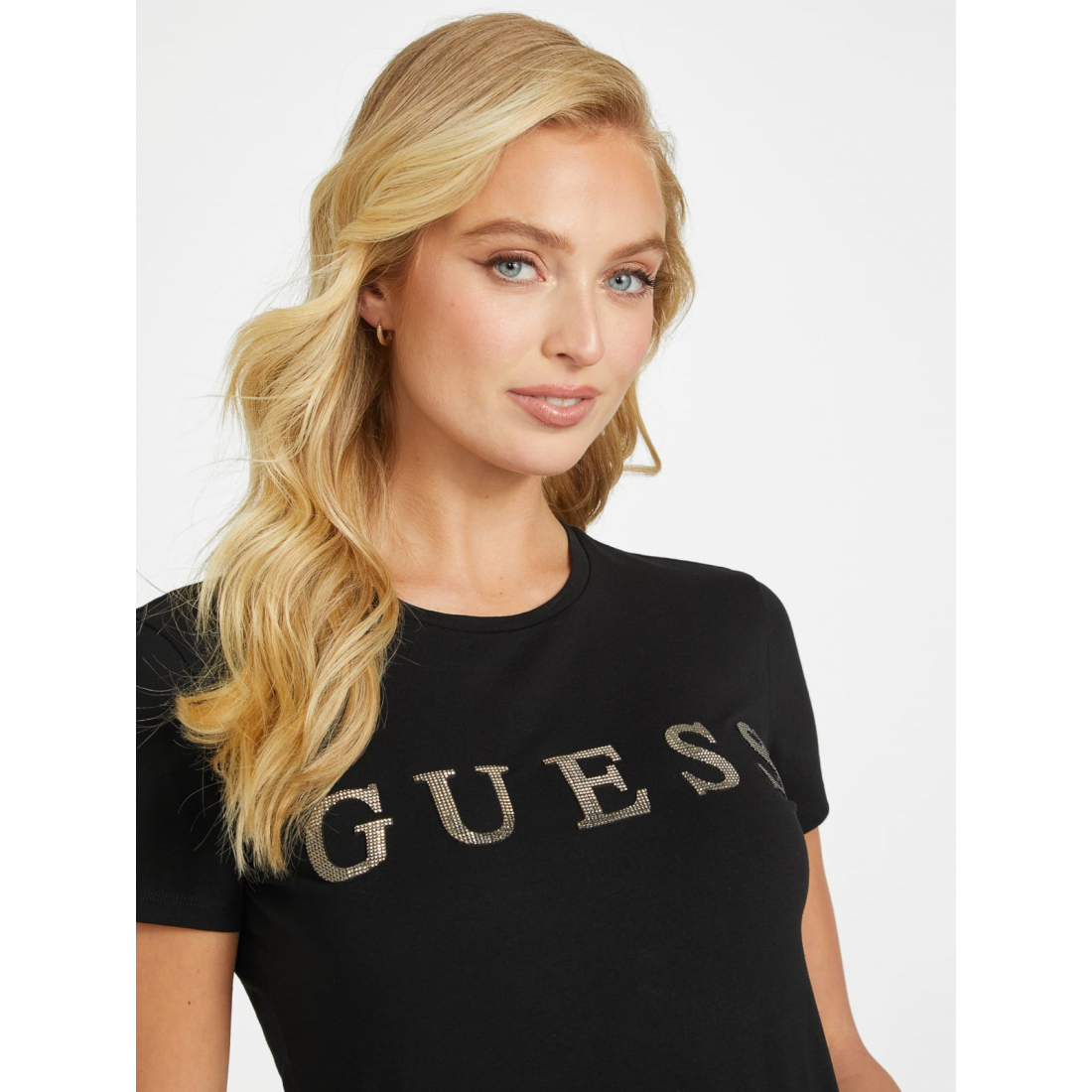 'Pepper Metallic Logo Tee' pour Femmes