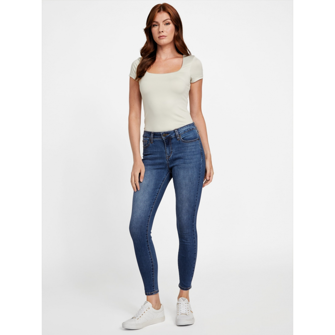 'Jaden Sculpt Mid-Rise Skinny Jeans' pour Femmes