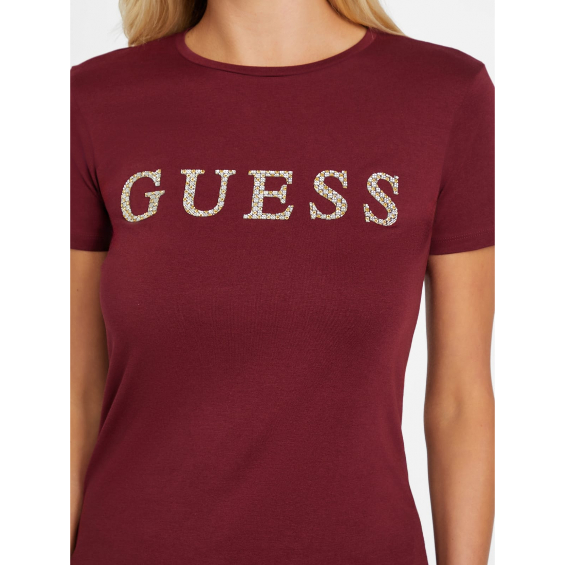 'Peppa Rhinestone Logo Tee' für Damen