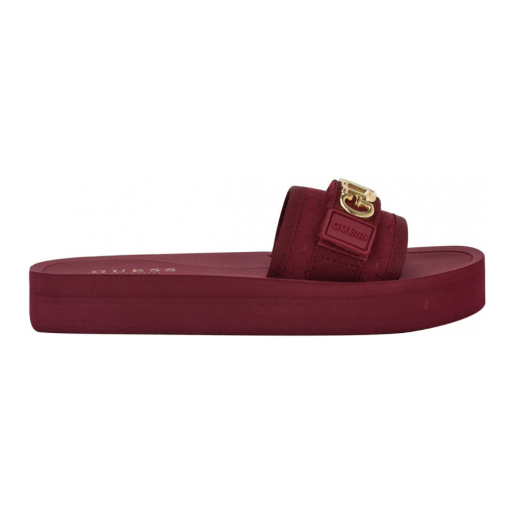 Women's 'Peers Logo' Slides