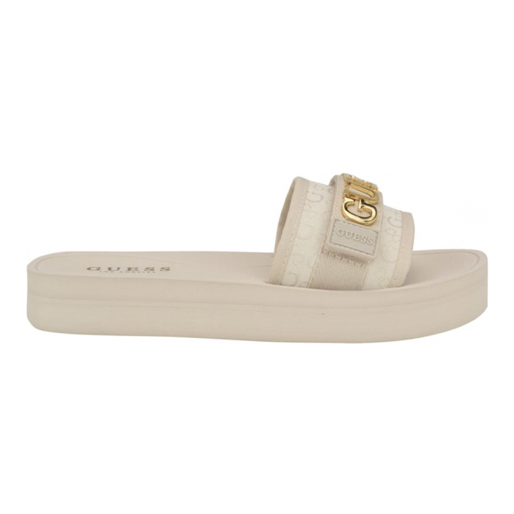 Women's 'Peers Logo' Slides