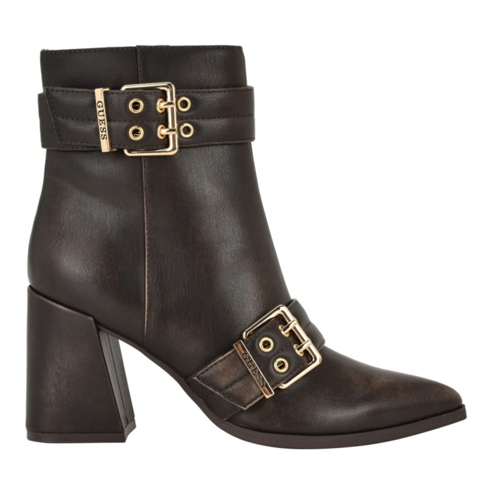 'Teases Buckled Block Heel' Booties für Damen