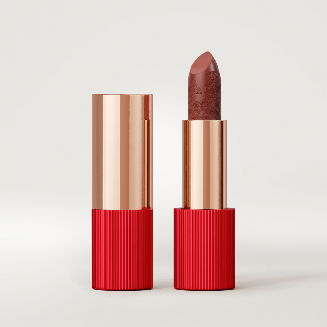 Rouge à Lèvres 'Matte Silk' - 102 Terracotta Red 3.5 g