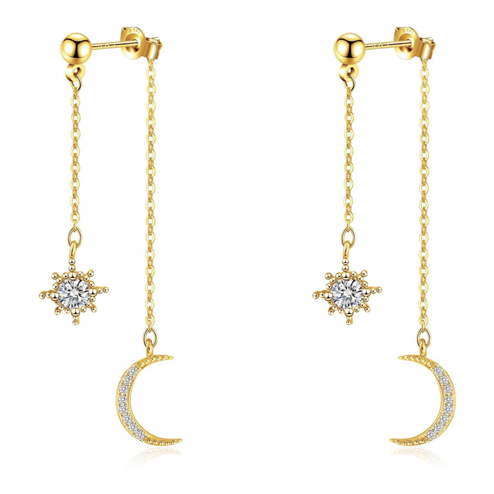 Boucles d'oreilles 'Sun & Moon' pour Femmes