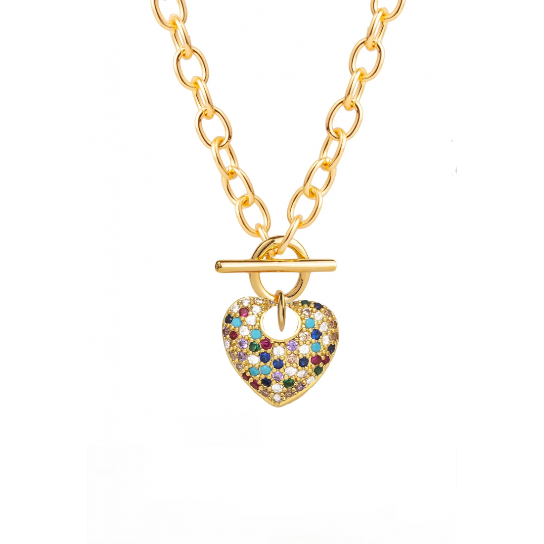 Collier 'Puffed Heart' pour Femmes