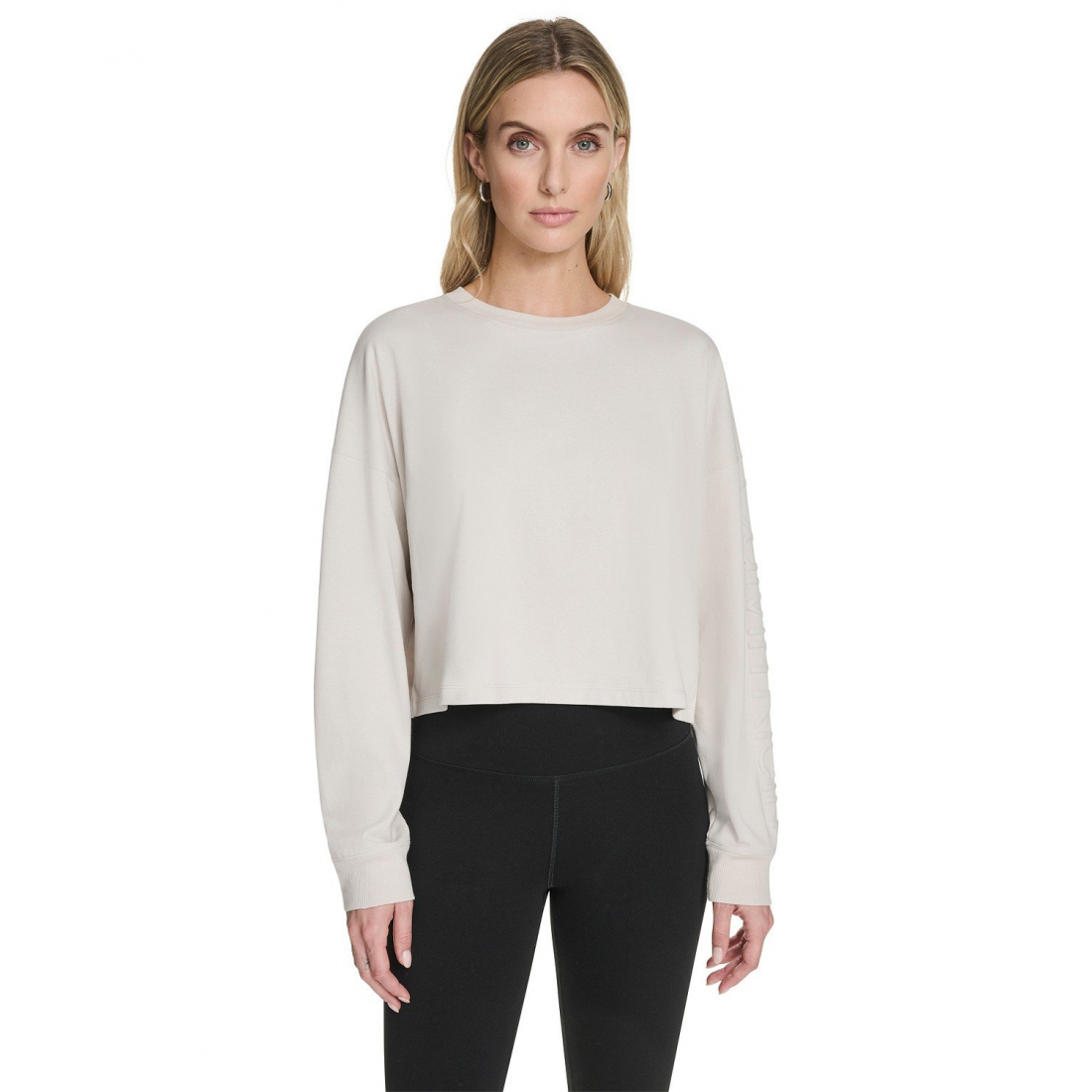 Women's 'Performance Logo Cropped Long-Sleeve Top'