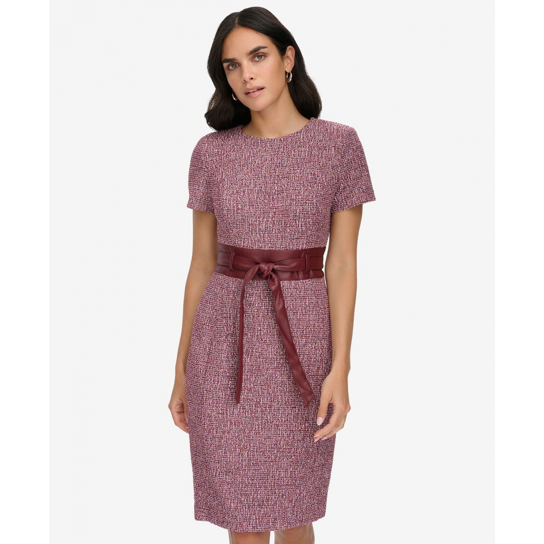 'Short Sleeve Sheath Dress' pour Femmes