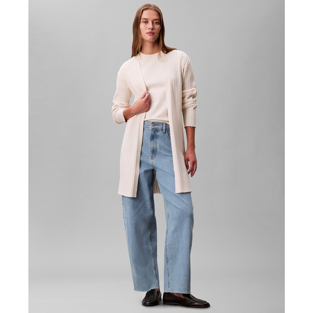 'Long Sleeve Duster Cardigan Sweater' pour Femmes