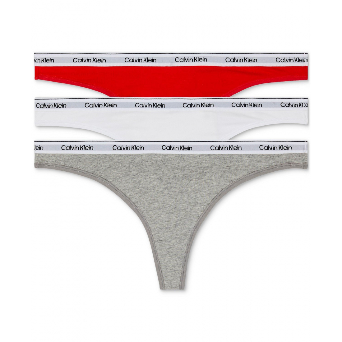 'Modern Logo 3-Pack Thong Underwear QD5209' pour Femmes