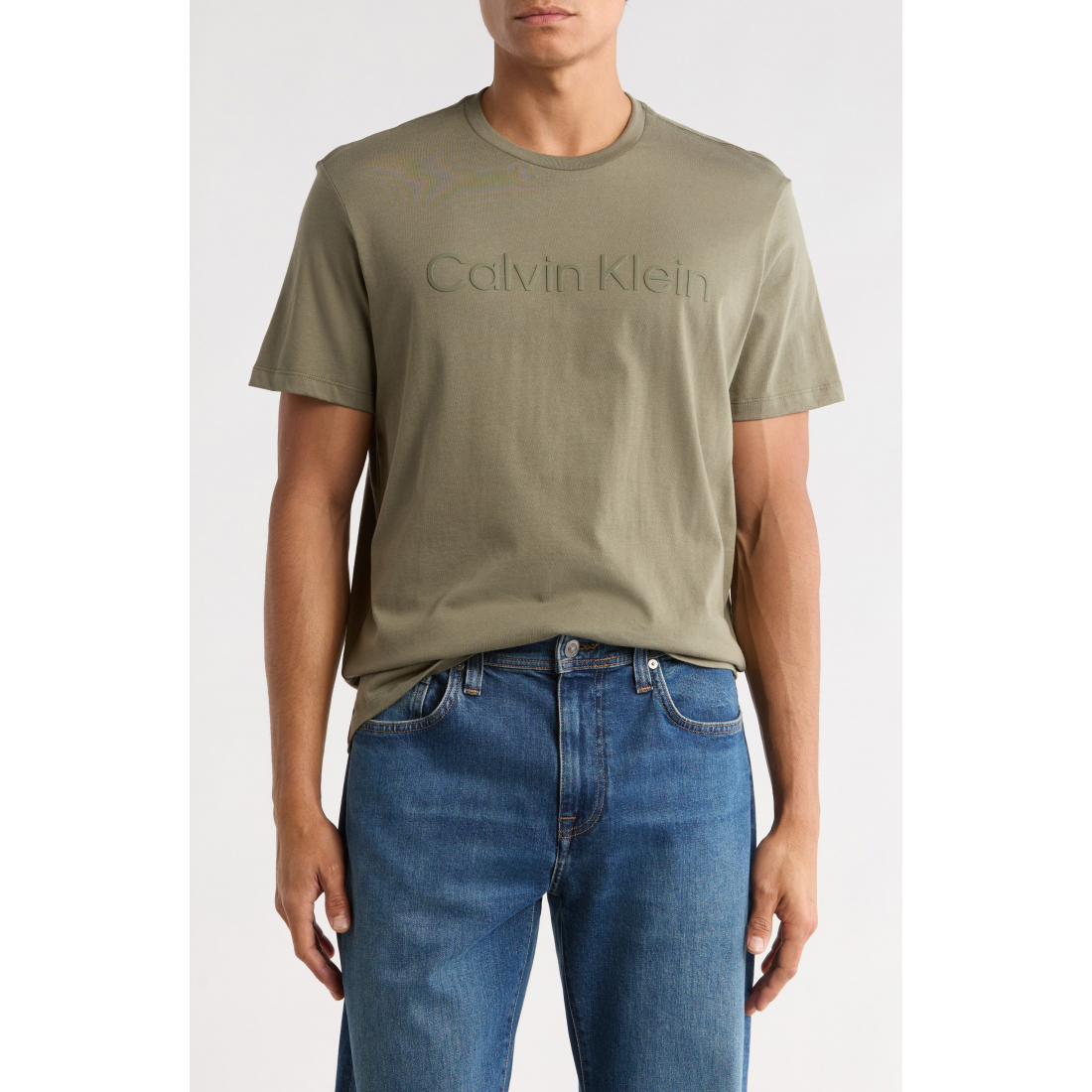 'Standard Logo Cotton Crewneck T-Shirt' pour Hommes