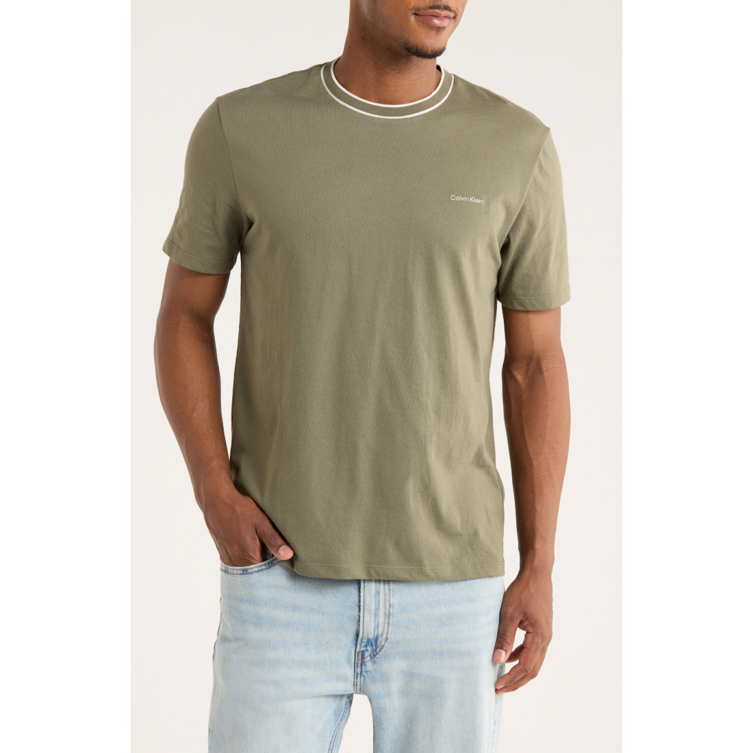 'Tipped Crewneck T-Shirt' pour Hommes