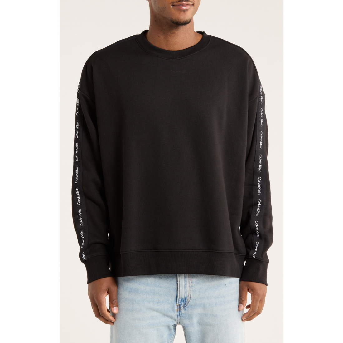 'Logo Tape Long Sleeve T-Shirt' pour Hommes