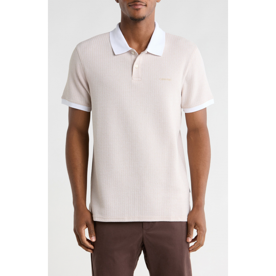 'Stripe Jacquard Knit Polo' pour Hommes