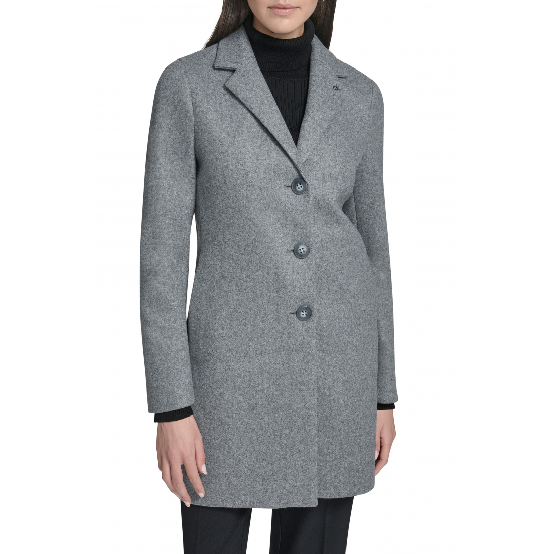 'Classic Notch Lapel Coat' pour Femmes