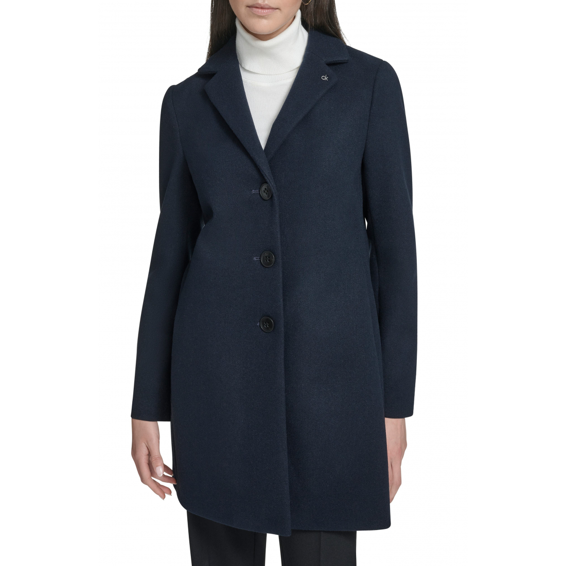 'Classic Notch Lapel Coat' pour Femmes