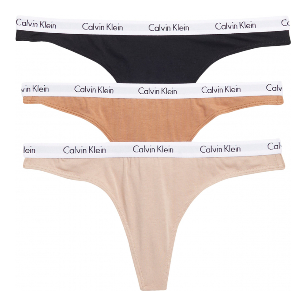 'Logo Assorted Thongs Pack of 3' pour Femmes