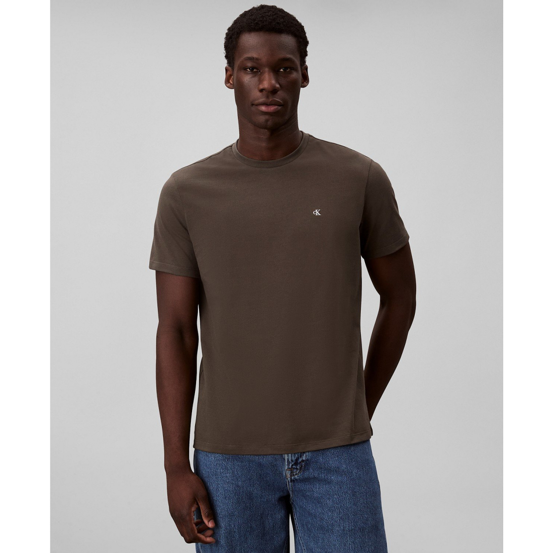 'Solid Crewneck T-Shirt' pour Hommes