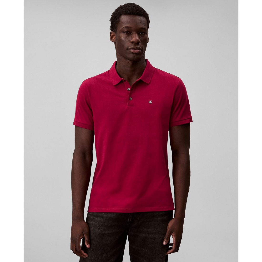 'Short Sleeve Solid Polo Shirt' für Herren