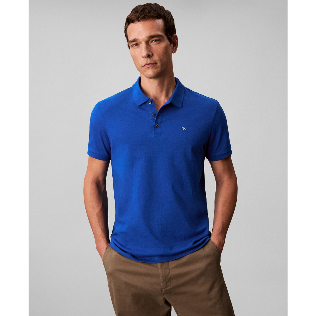 'Short Sleeve Solid Polo Shirt' für Herren