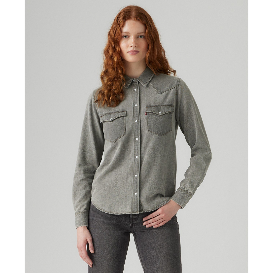 'The Ultimate Western Cotton Denim Shirt' pour Femmes