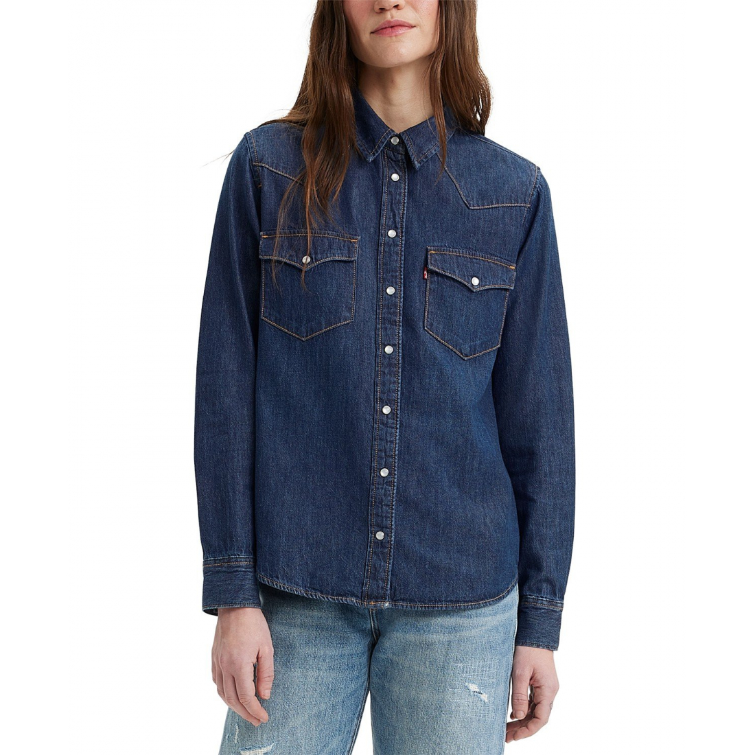 'The Ultimate Western Cotton Denim Shirt' pour Femmes
