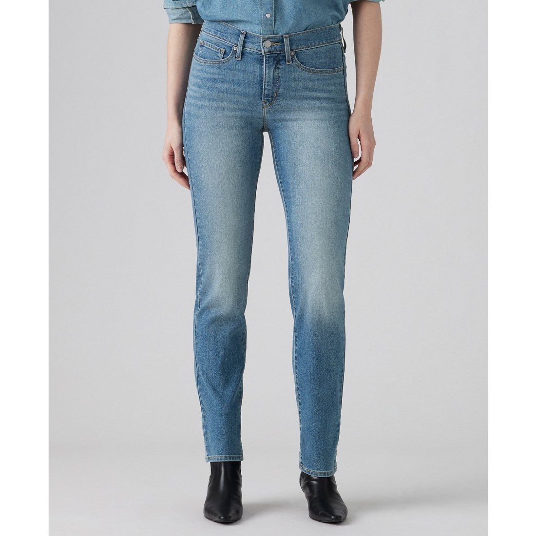 '314 Shaping Straight Mid Rise Jeans' pour Femmes
