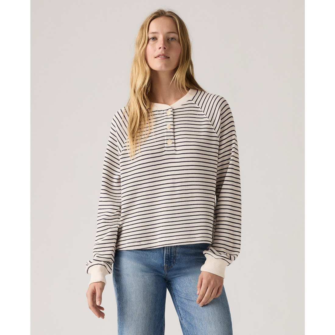 'Lassen Henley Long Sleeve Top' pour Femmes