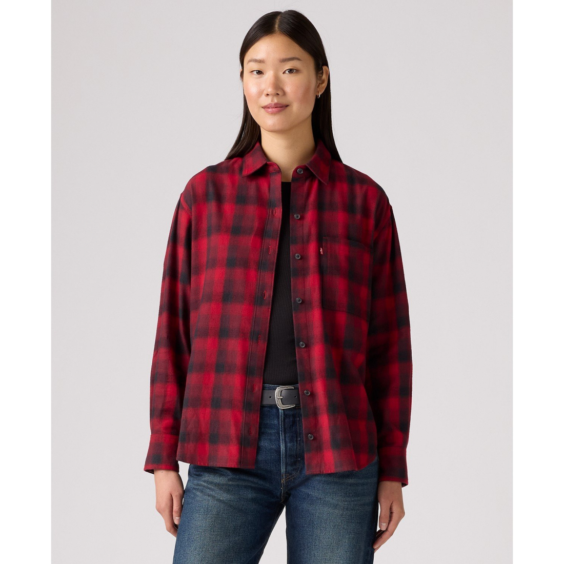 'Henriette Flannel Long Sleeve Shirt' pour Femmes