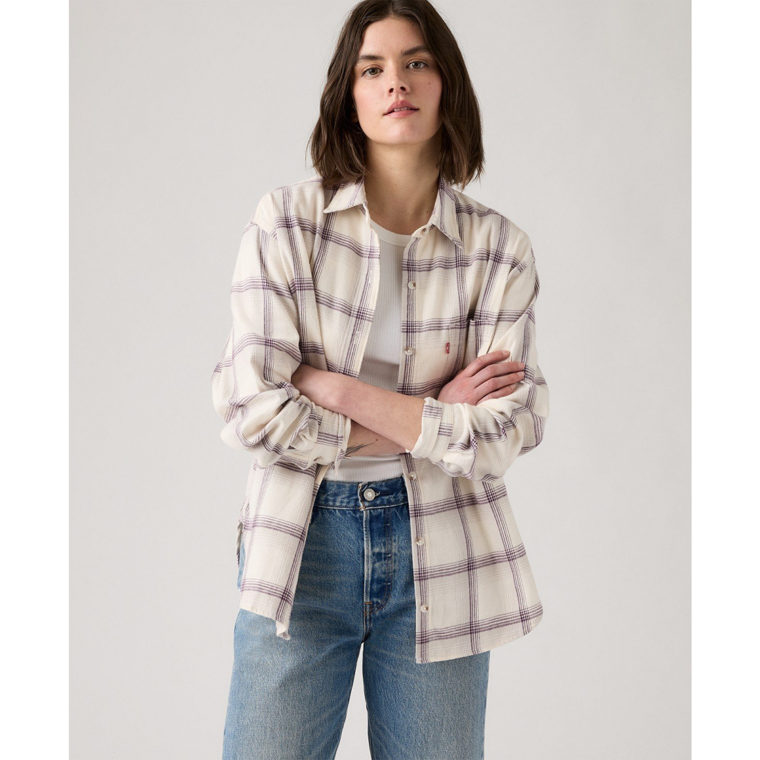 'Henriette Flannel Long Sleeve Shirt' pour Femmes