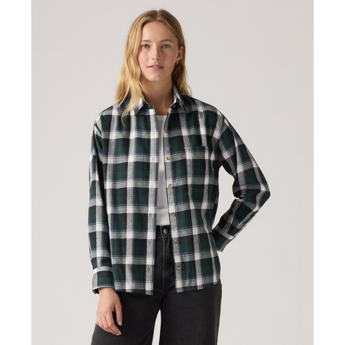'Henriette Flannel Long Sleeve Shirt' pour Femmes