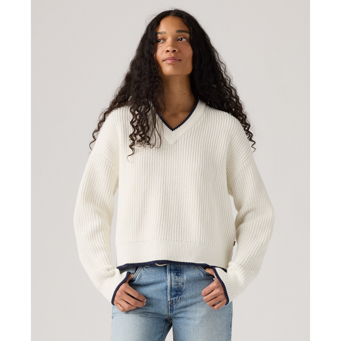 'Reese V-Neck Long Sleeve Sweater' pour Femmes
