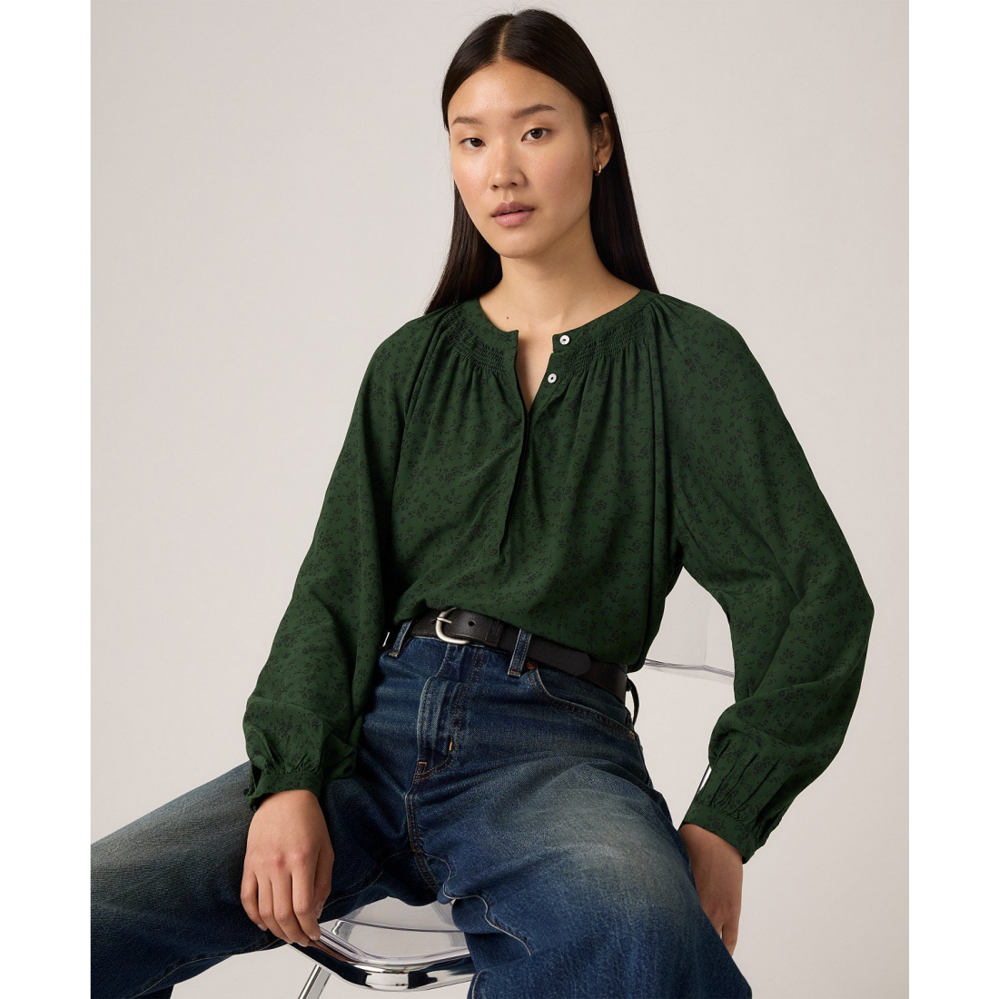 'Premium Estelle Long Sleeve Top' pour Femmes