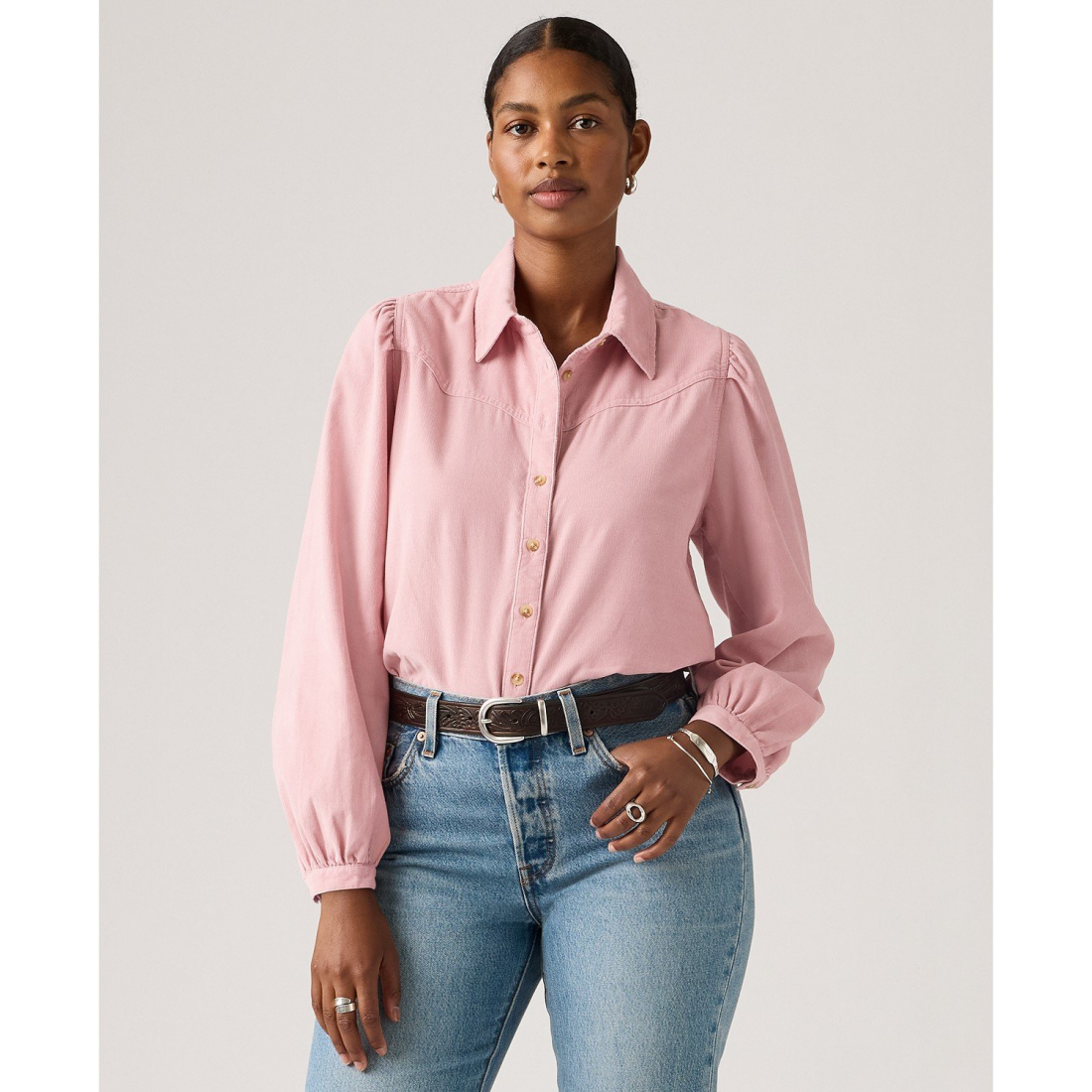 Women's 'Premium Corduroy Journey Western Point Collar Shirt'