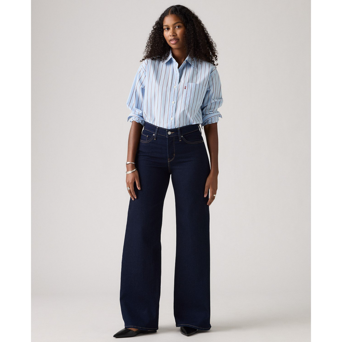 '318 Shaping Stellar-Stretch Wide-Leg Jeans 30