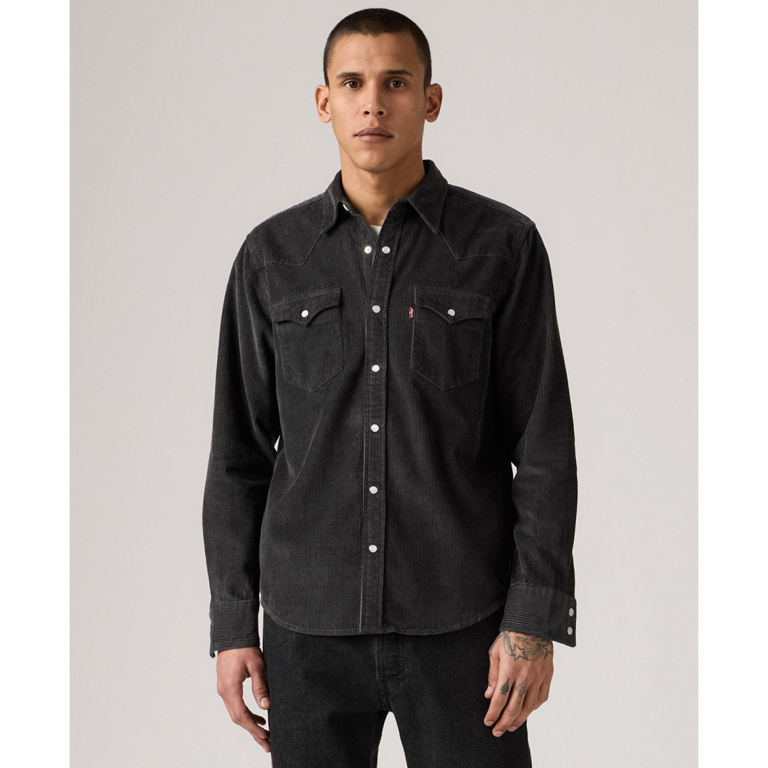 'Classic Standard Fit Western Shirt' pour Hommes