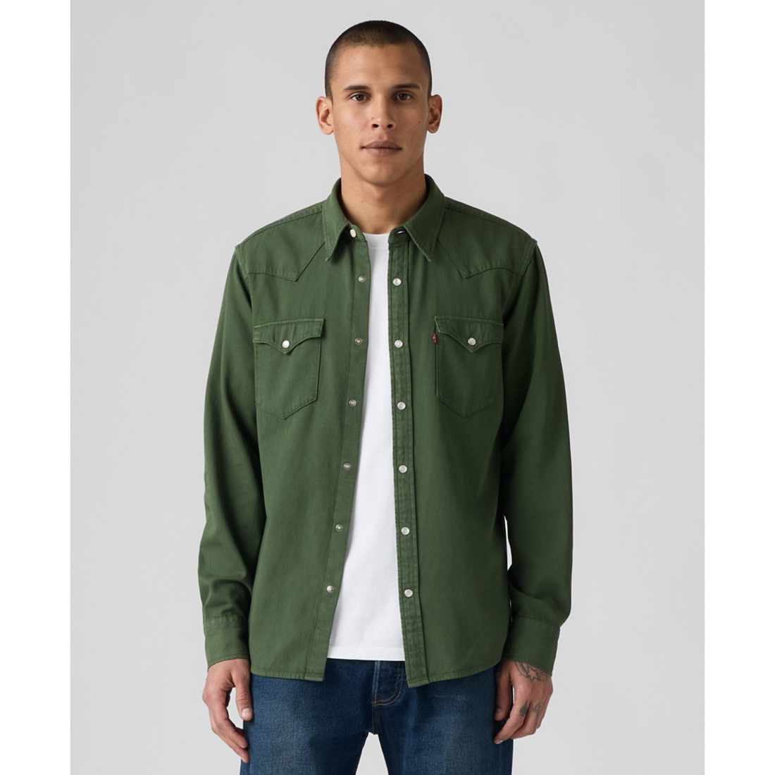 'Classic Standard Fit Western Shirt' pour Hommes