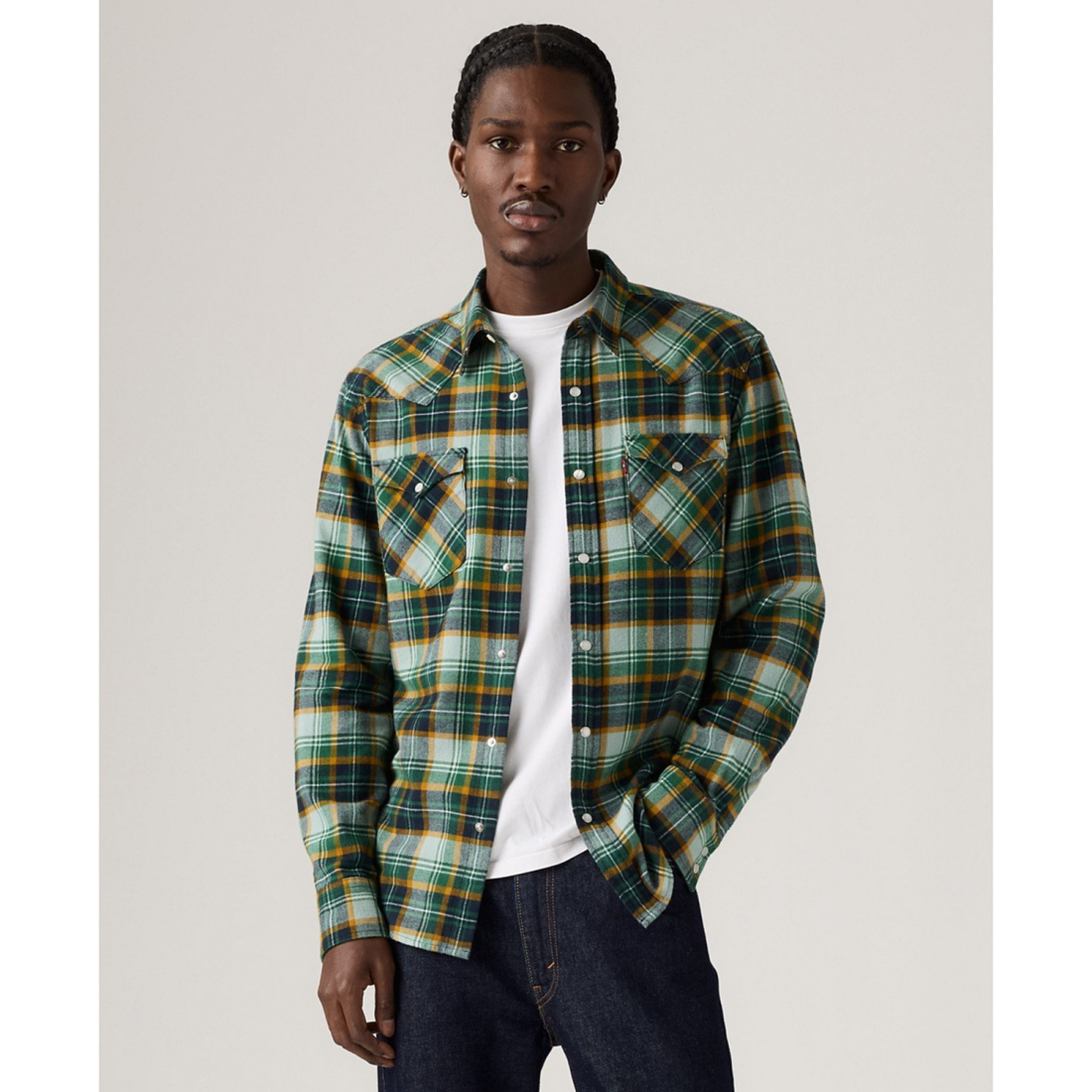 'Classic Standard Fit Western Shirt' pour Hommes