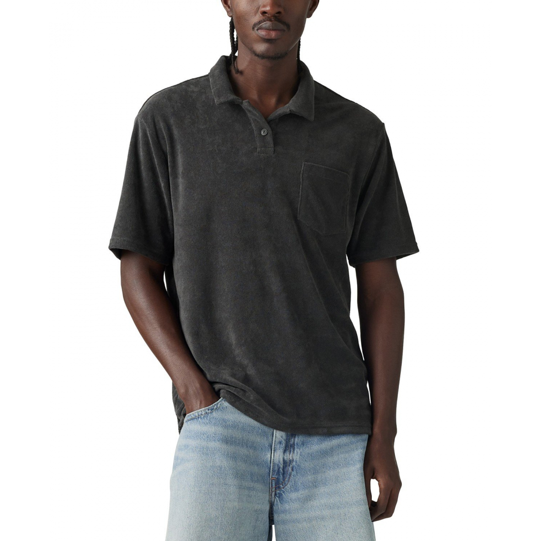 'Terry Pocket Polo Shirt' pour Hommes