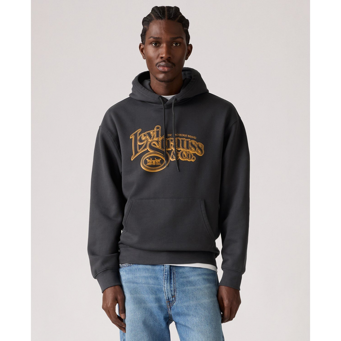 'Relaxed Graphic Long Sleeve Hoodie' pour Hommes