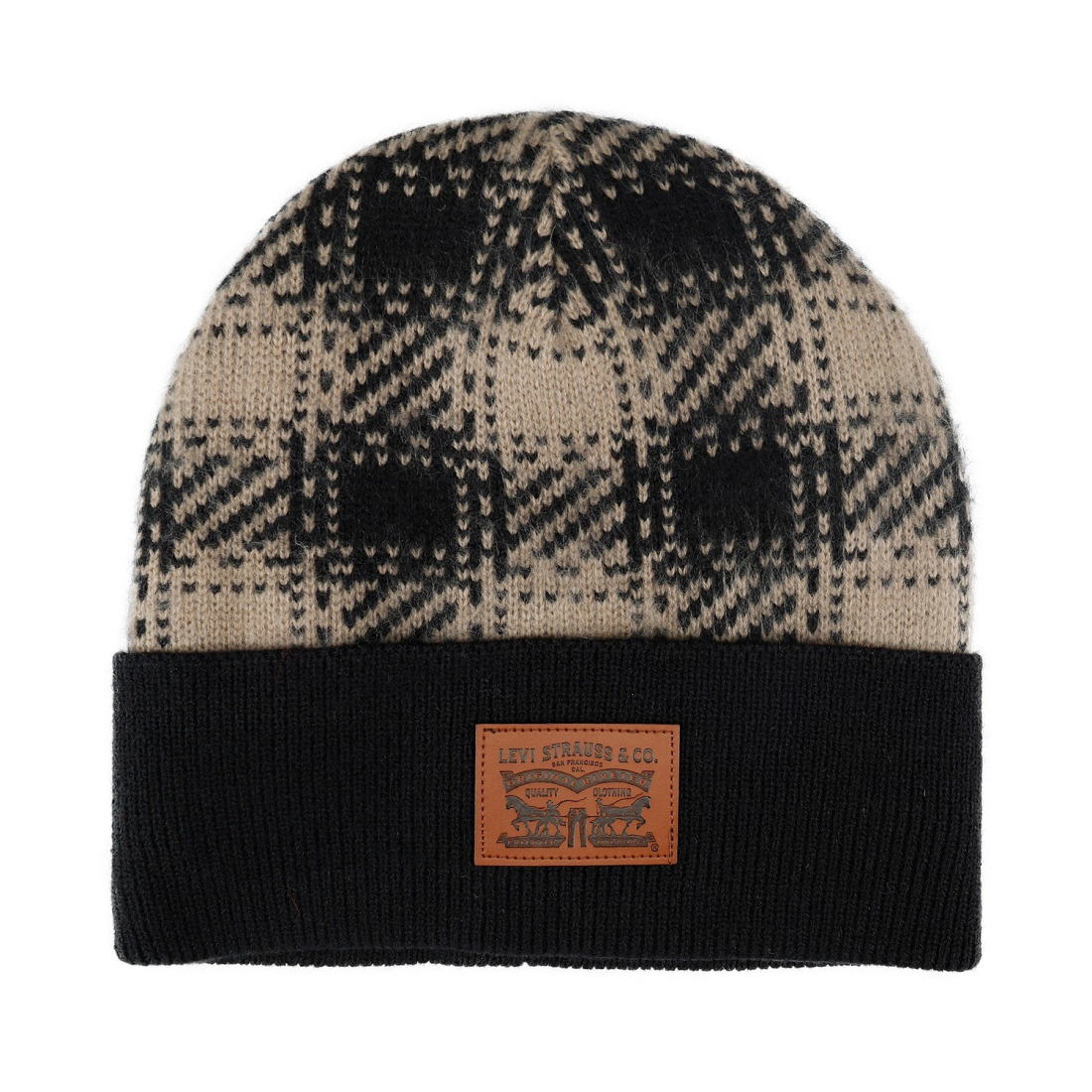'Brushed Plaid Beanie' pour Hommes