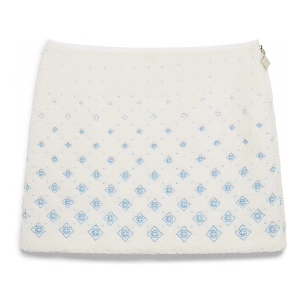 'Embroidered Gradient Monogram Ski' Mini Rock für Damen